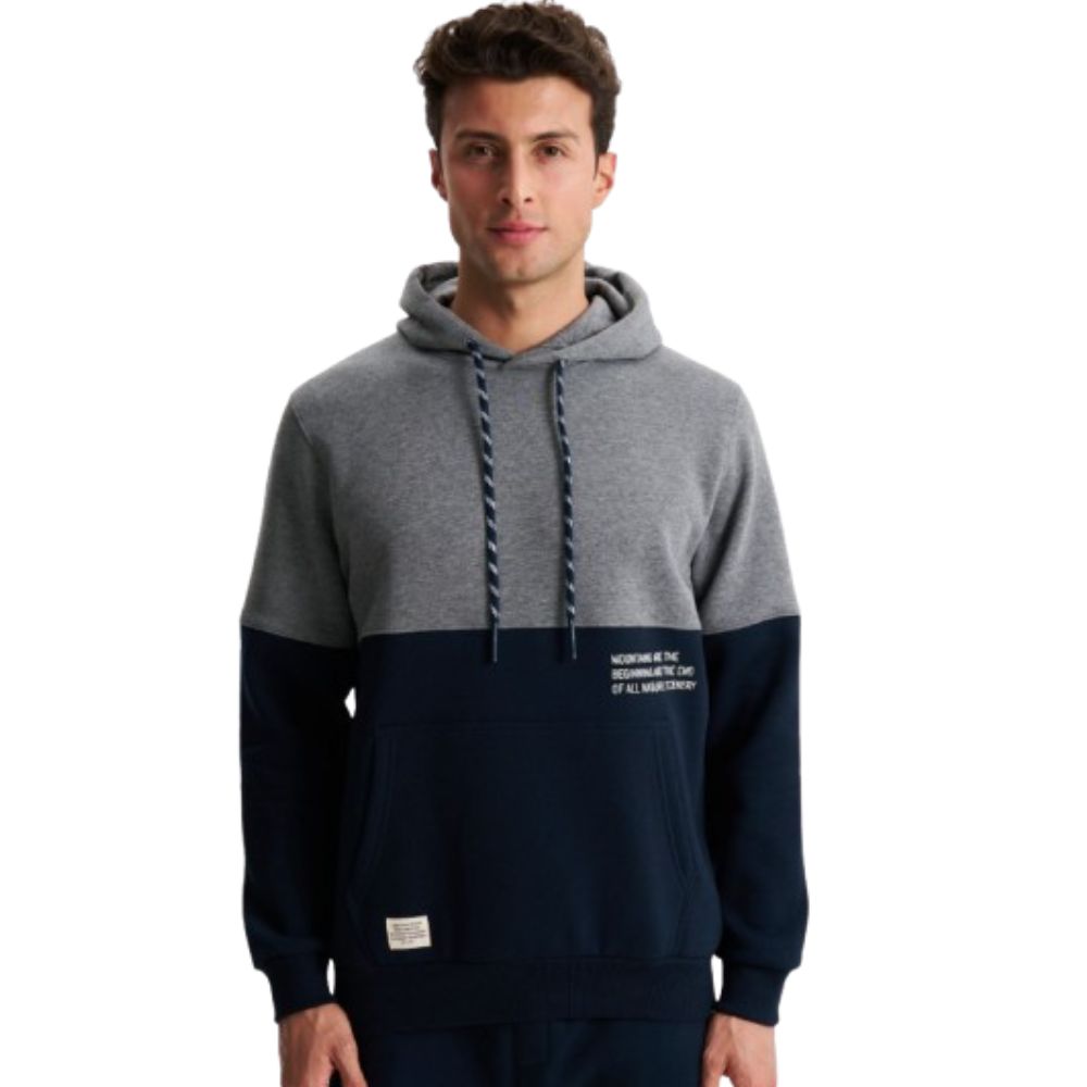 ARMA GREY/NAVY MEN HOODIE